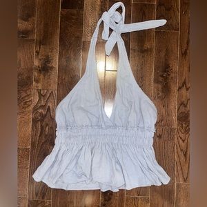 Ocean Drive Blue Halter Top